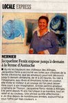 Article Dauphiné libéré du 01/09/2012 - Edition Locale - Nernier {JPEG}